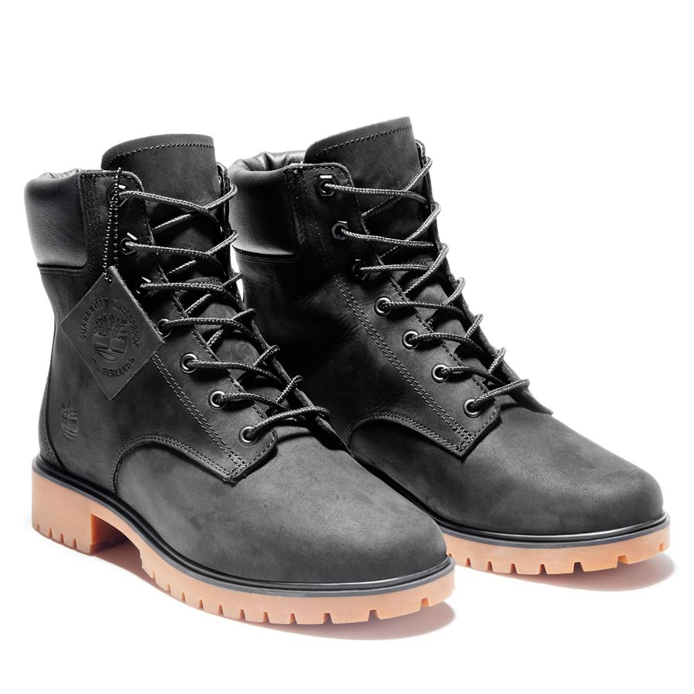 Botas Feminino - Timberland 6-Inch Jayne Impermeavel Couro - AMGDL5197 - Pretas